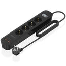 REGLETA CON INTERRUPTOR AISENS ASPS-2A2C13-BK 4 TOMAS DE CORRIENT