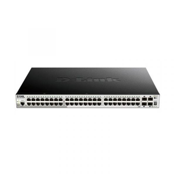 D-LINK 52-PORT GIGABIT STACKABLE POE SMART PRO INCL. 4 10G SFP+ (