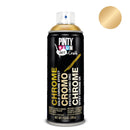 PINTURA EM SPRAY PINTYPLUS ART & CRAFT 520CC EFEITO CROMO OURO C1