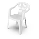 CADEIRA EMPILHÁVEL COM ENCOSTO BAIXO COR: BRANCO 56X54X80CM, MODE