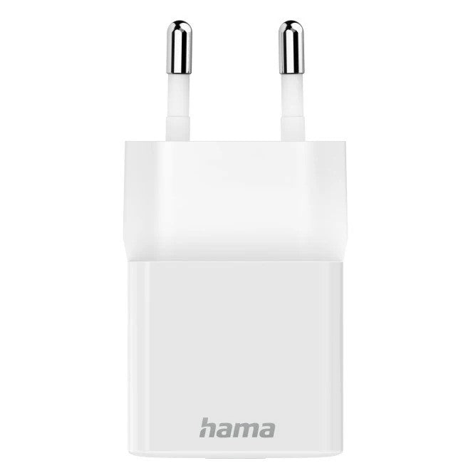 MINI CARREGADOR HAMA 220W  PDQC, USB-C, 25W, BRANCO