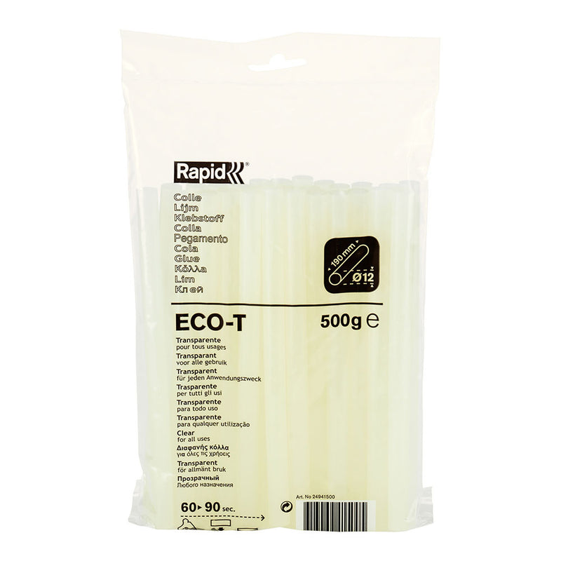 COLA 500G ECO T Ø12X190MM TRANSPARENTE 24941500 RAPID