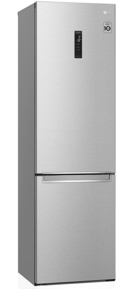 FRIGORÍFICO COMBINADO LG GBB72NSUCN 203X60 NF INOX DISPL METALFR