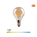 LÂMPADA ESFÉRICA COM FILAMENTO LED VIDRO VINTAGE E14 4,5W 400LM 2