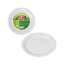 PACK CON 25 UNID. PRATO SOBREMESA BRANCO PAPELÃO Ø18CM BEST PRODU