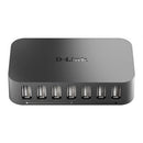 D-Link DUB-H7 USB 2.0 Type-B 480 Mbit/s Preto