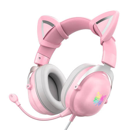 AUSCULTADORES CAT EAR X11 ROSA