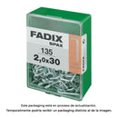 CAIXA M 135 UNID. ESCÁPULA ROSCA ZINC 2,0X30MM FADIX