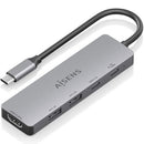 DOCKING USB TIPO-C AISENS ASUC-5P028-GR 1XHDMI 2XUSB 2XUSB TIPO-C