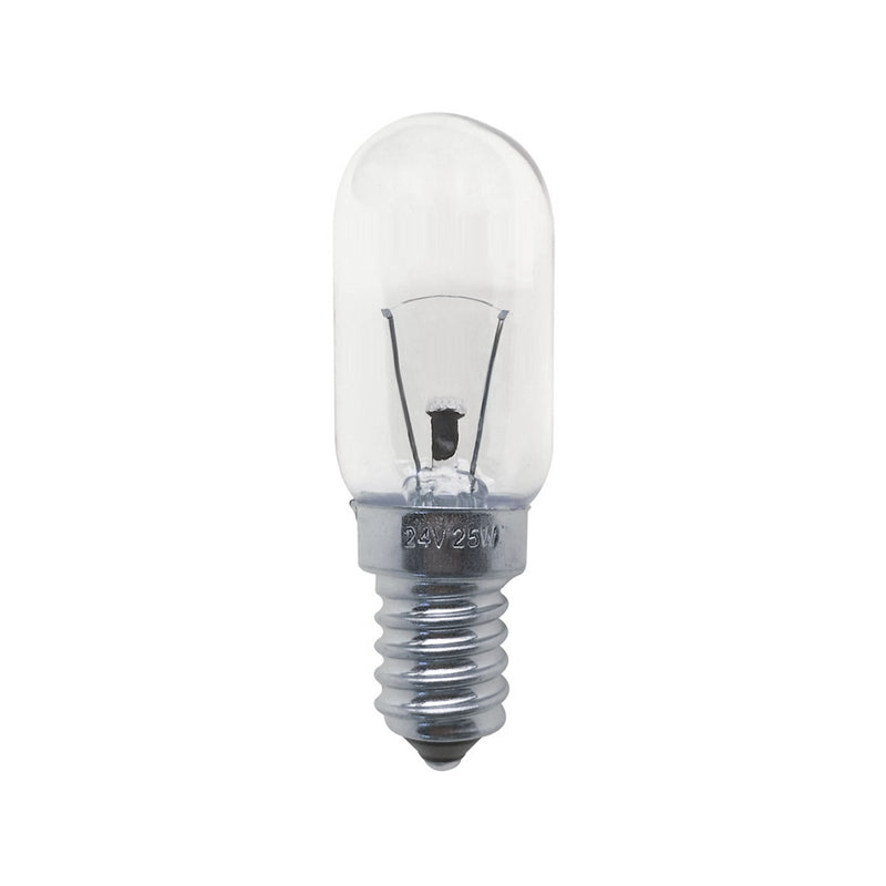 LÂMPADA INCANDESCENTE TUBULAR TRANSPARENTE E14 25W 24V