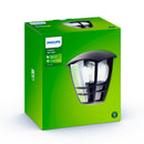 CANDEEIRO DE PAREDE EXTERIOR PLANO 1X60W PRETO MOD. CREEK PHILIPS