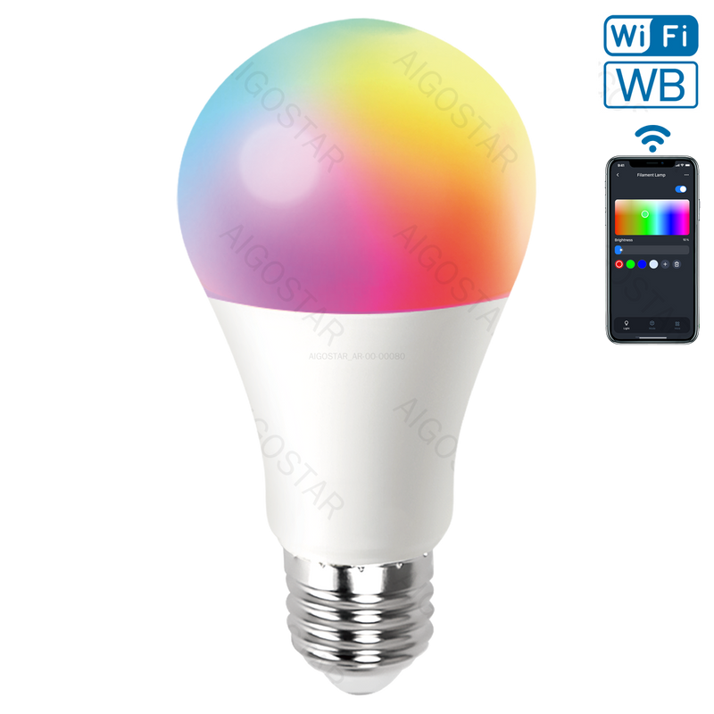 WIFI WB LÂMPADA INTELIGENTE A60 E27 12W RGB+CCT