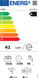 MÁQUINA DE LAVAR ROUPA CANDY BR410B8S 10KG BRANCA