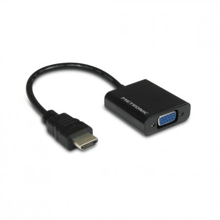 METRONIC CONVERSOR HDMI  VGA - AUDIO JACK 3.5MM