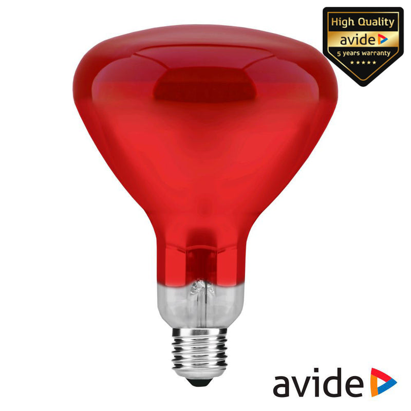 LMPADA E27 100W INFRAVERMELHOS VERMELHO AVIDE