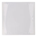TAMPA PARA REGISTO DE DOBRAMENTO EM ABS QUADRADO 30X30CM, BRANCO