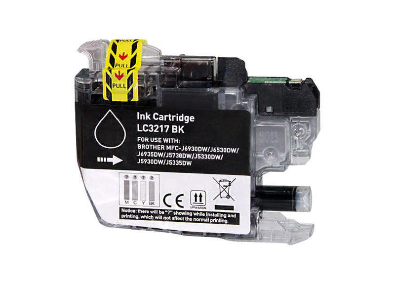 BULK - BROTHER LC3217 NEGRO CARTUCHO DE TINTA GENERICO - REEMPLAZ