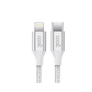 CABLE COOL USB-C A LIGHTNING 1.2M NYLON WHITE