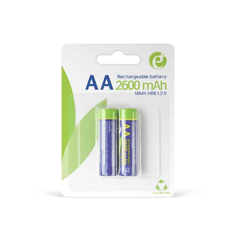 PILHA NI-MH RECARREGAVEL  GEMBIRD AA 1.2V 2600MAH  PACK 2 UNIDADE