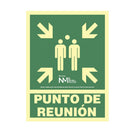 SINAL DE EVACUAÇÃO ´´PUNTO DE REUNION´´ CLASSE B (PVC 0,7MM) 22