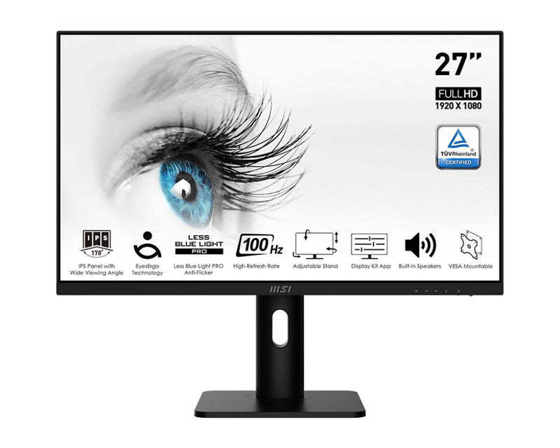 MSI Pro MP273A monitor de ecrã 68,6 cm (27") 1920 x 1080 pixels