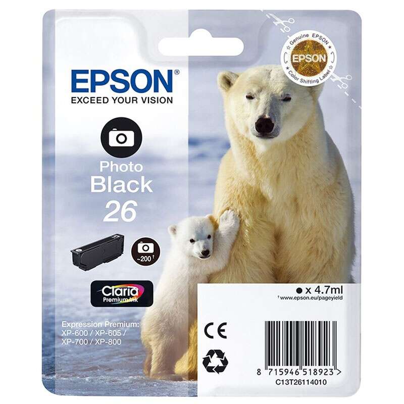 Epson Polar bear C13T26114012 tinteiro 1 unidade(s) Original Rend