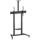 SOPORTE DE SUELO INCLINABLE CON RUEDAS Y MANIVELA AISENS FT100TE-