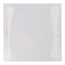 TAMPA PARA REGISTO DE DOBRAMENTO EM ABS QUADRADO 30X30CM, BRANCO