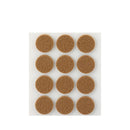 PACK 12 FELTROS ADESIVOS SINTETICOS CASTANHOS, Ø22MM PLASFIX INOF