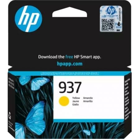 HP Tinteiro Original 937 Amarelo