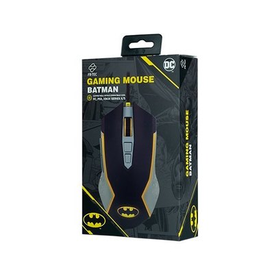 FR-TEC BATMAN RATON USB HASTA 8000DPI - ILUMINACION LED AMARILLO