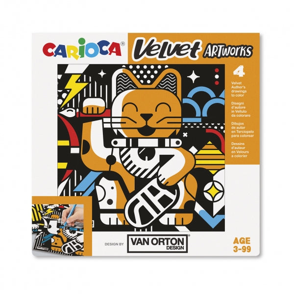 CARIOCA VELVET ARTWORKS PACK DE 4 ILUSTRACIONES DE TERCIOPELO PAR