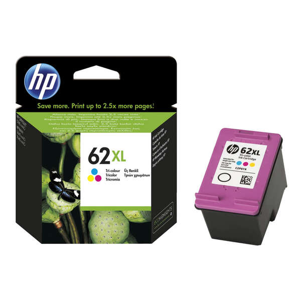 TINTEIRO HP 62XL TRI-COLOR INK CARTRIDGE