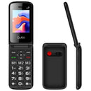 TELÉFONO MÓVIL QUBO X-247 4G PARA PERSONAS MAYORES NEGRO Y AZUL
