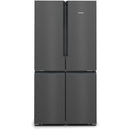 FRIGORÍFICO AMERICANO SIEMENS 1,83X91X73.1MT 605LT NF PRETO INOX