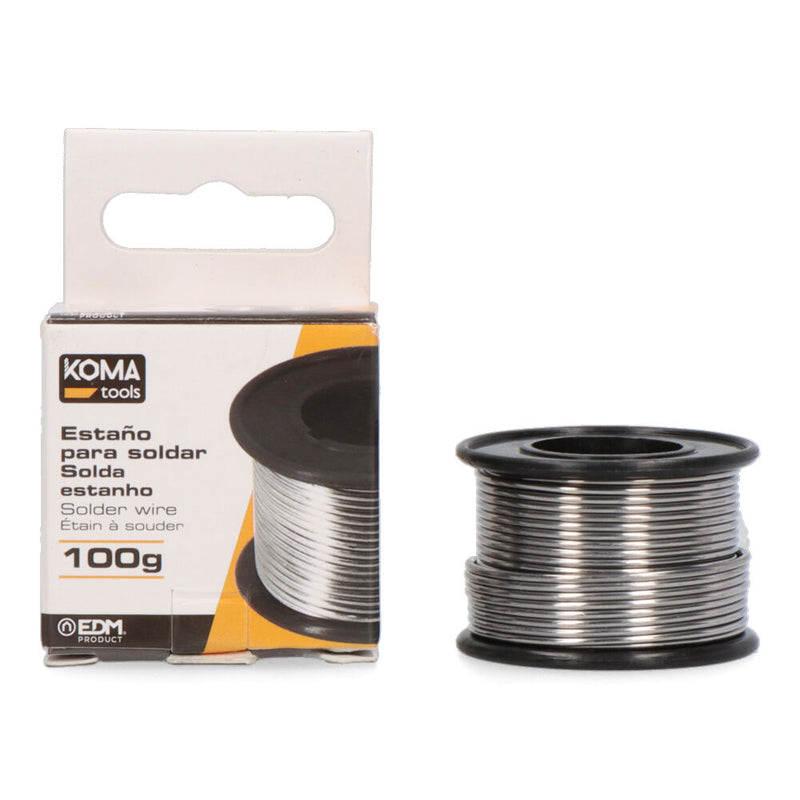 BOBINE DE FIO DE ESTANHO 100G 60% 1MM KOMA TOOLS