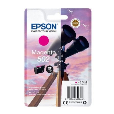 Epson 502 tinteiro 1 unidade(s) Original Rendimento padrão Magent