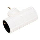 ADAPTADOR SCHUKO DE DUPLA FACE 2 P+T 16 A 250 V~, BRANCO
