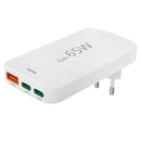 HAMA CARREGADOR RAPIDO 2X USBC 1X USBA MINI PLANO, PD, 65W