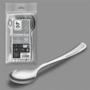 COLHER REUTILIZÁVEL 17 CM, PRATA. 10 UNIDADES