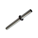 EIXO DE RODA PARA CARRO DE MAO 235X19,5MM COM ANILHAS