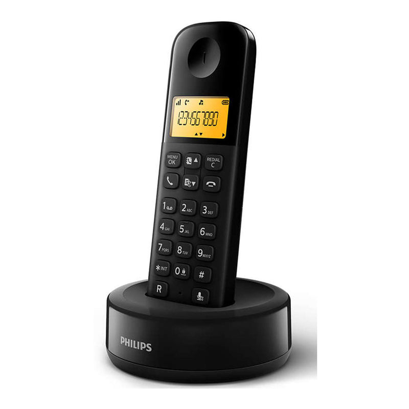 TELÉFONO INALÁMBRICO PHILIPS D1601B34 NEGRO