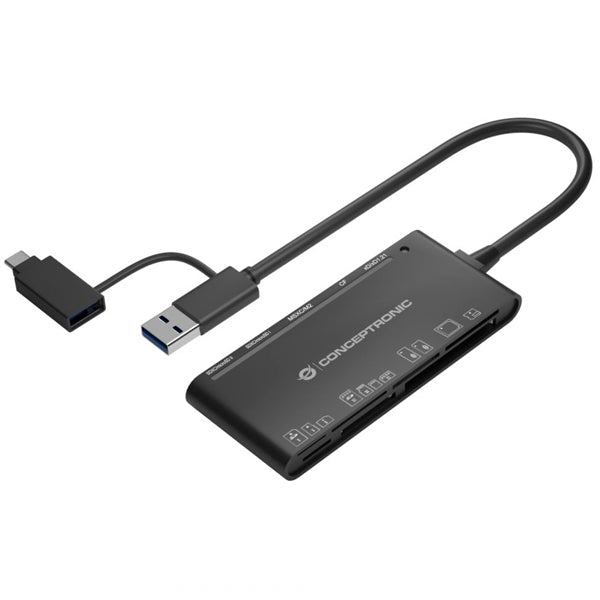 Conceptronic StreamVault BIAN03B leitor de cartões USB 3.2 Gen 1