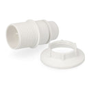 CASQUILHO E14 SEMI-ROSCA + ANILHA BRANCO RETRACTILADO