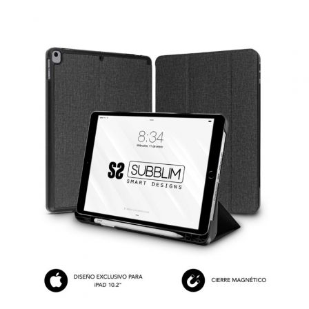 FUNDA SUBBLIM SHOCK CASE PARA TABLET IPAD 987 GEN 10.2" NEGRA