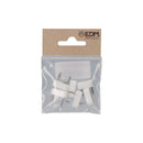 PACK 6 UNID. LIMITADOR ARMÁRIO 2 PONTAS 7X18MM BRANCO EDM