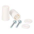 2 PARADAS BRANCAS PARA CEGO DE 40 MM DE COMPRIMENTO EM BLISTER