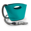KIT MANGUEIRA EXTENSÍVEL AQUAPOP 15M COM CESTO PLÁSTICO COR AZUL