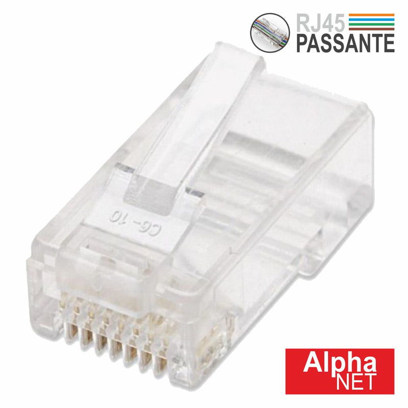 FICHA RJ45 MODULAR 8P8C CAT5 PASSANTE