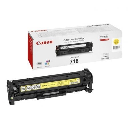 TONER ORIGINAL CANON 718 AMARELO